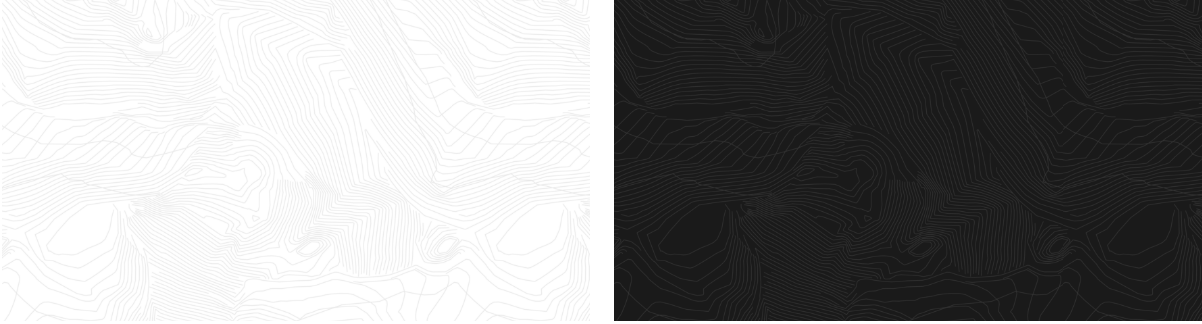 "A" mountain topographic pattern