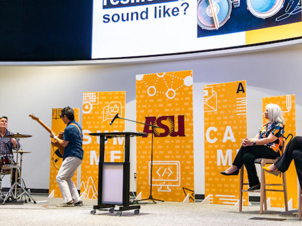 Jill Andrews on stage