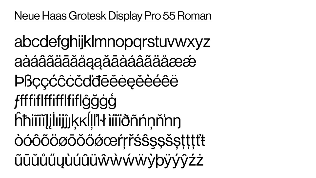 Neue Haas Grotesk samples