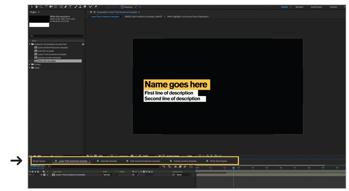 Graphics For Video Lower Thirds Template