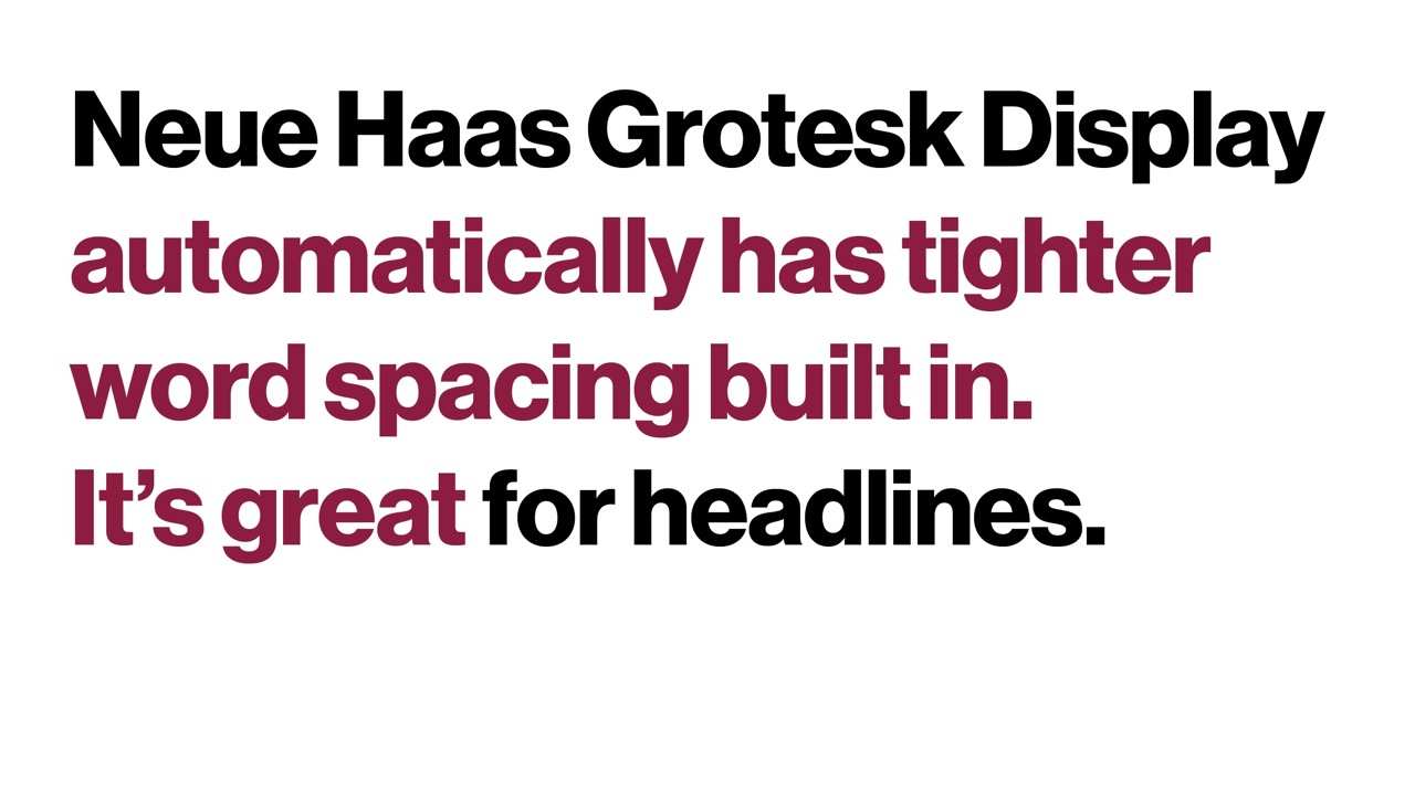 Neue Haas grotesk examples